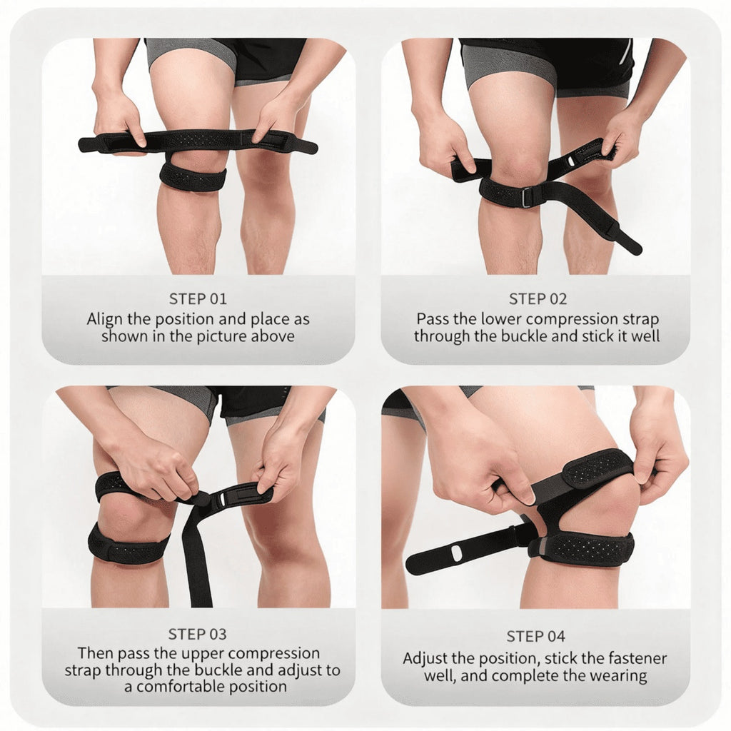 Upgraded Dual Patella Knee Strap With Silicone Pad