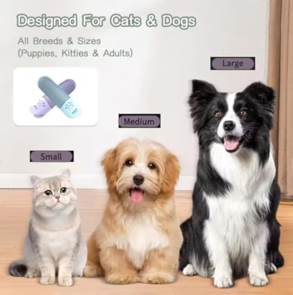 360 Angle Pet Finger Toothbrush For Dogs