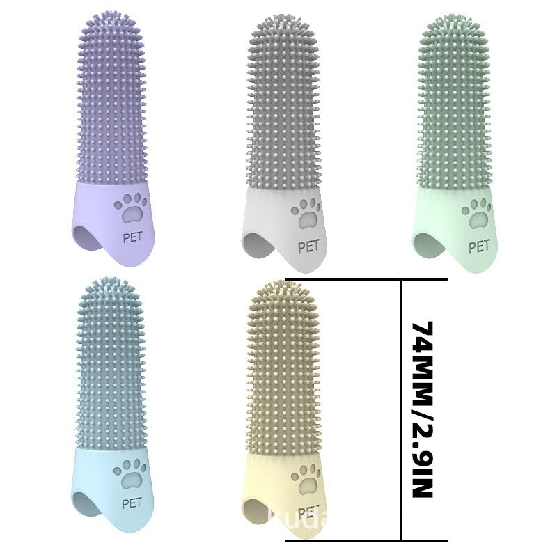 360 Angle Pet Finger Toothbrush For Dogs