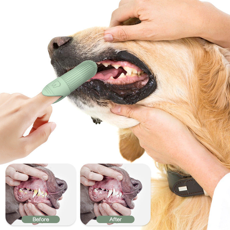 360 Angle Pet Finger Toothbrush For Dogs