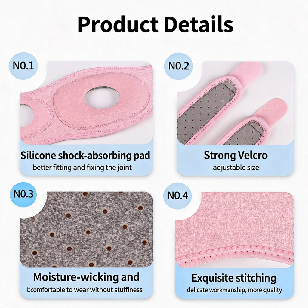 Patella Knee Strap With Silicone Shock Absorption